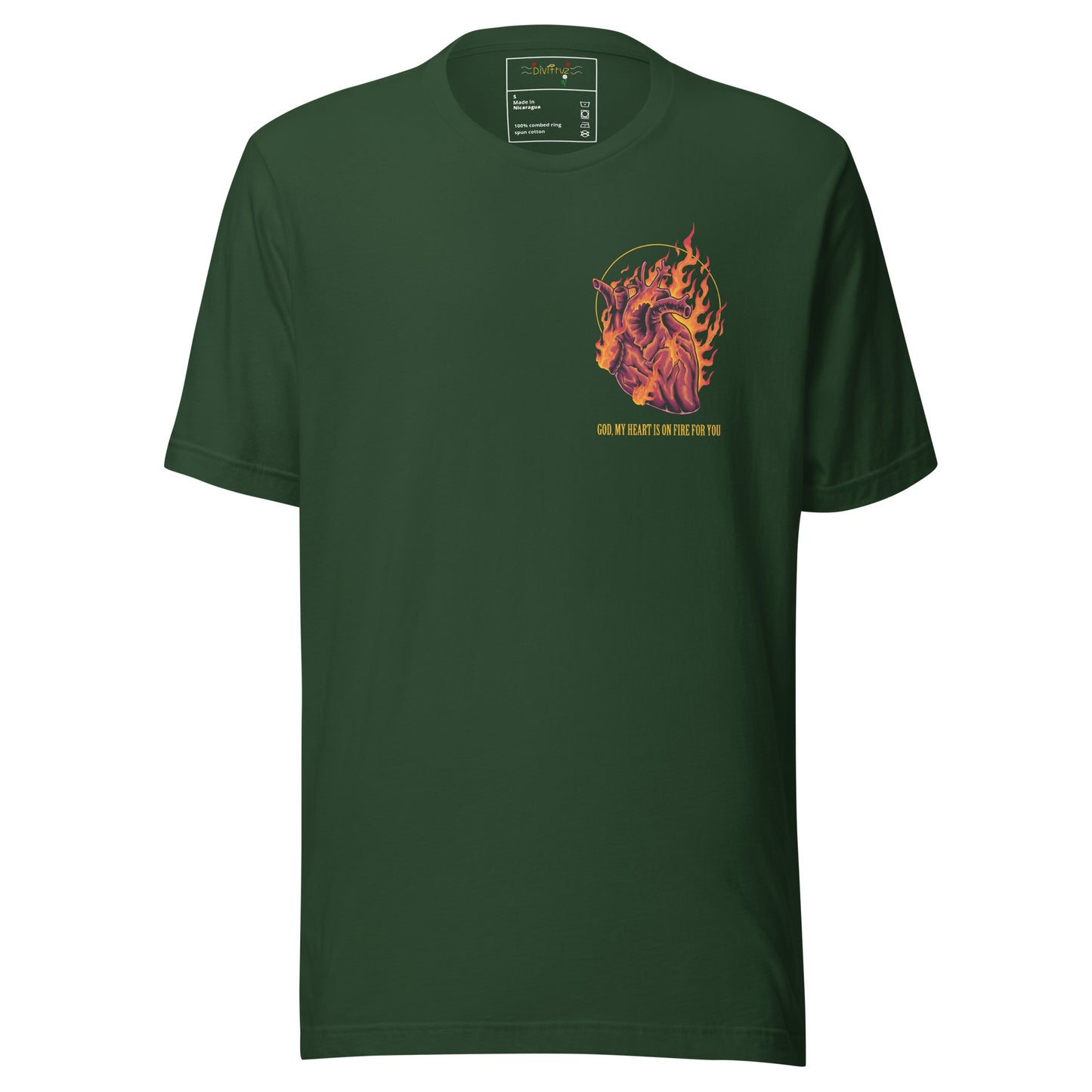 God, My Heart Is On Fire For You - T-shirt